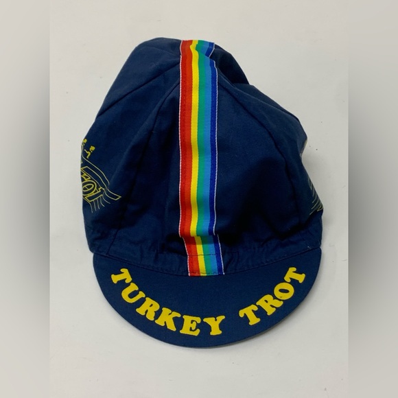 1983 Vintage Rare Dallas YMCA Thanksgiving Turkey Trot Rainbow Running Cap Hat - Picture 15 of 16